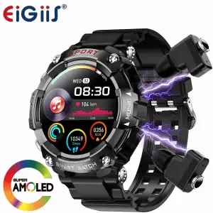 LaNikar Smartwatch AMOLED Bluetooth Health Monitor