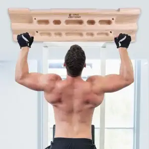 Wooden Climbing Hangboard Grip Strengthener