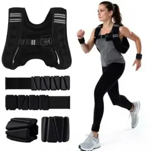 Adjustable Weighted Vest With Ankle Weights