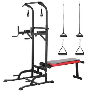 Foldable Power Tower Workout System
